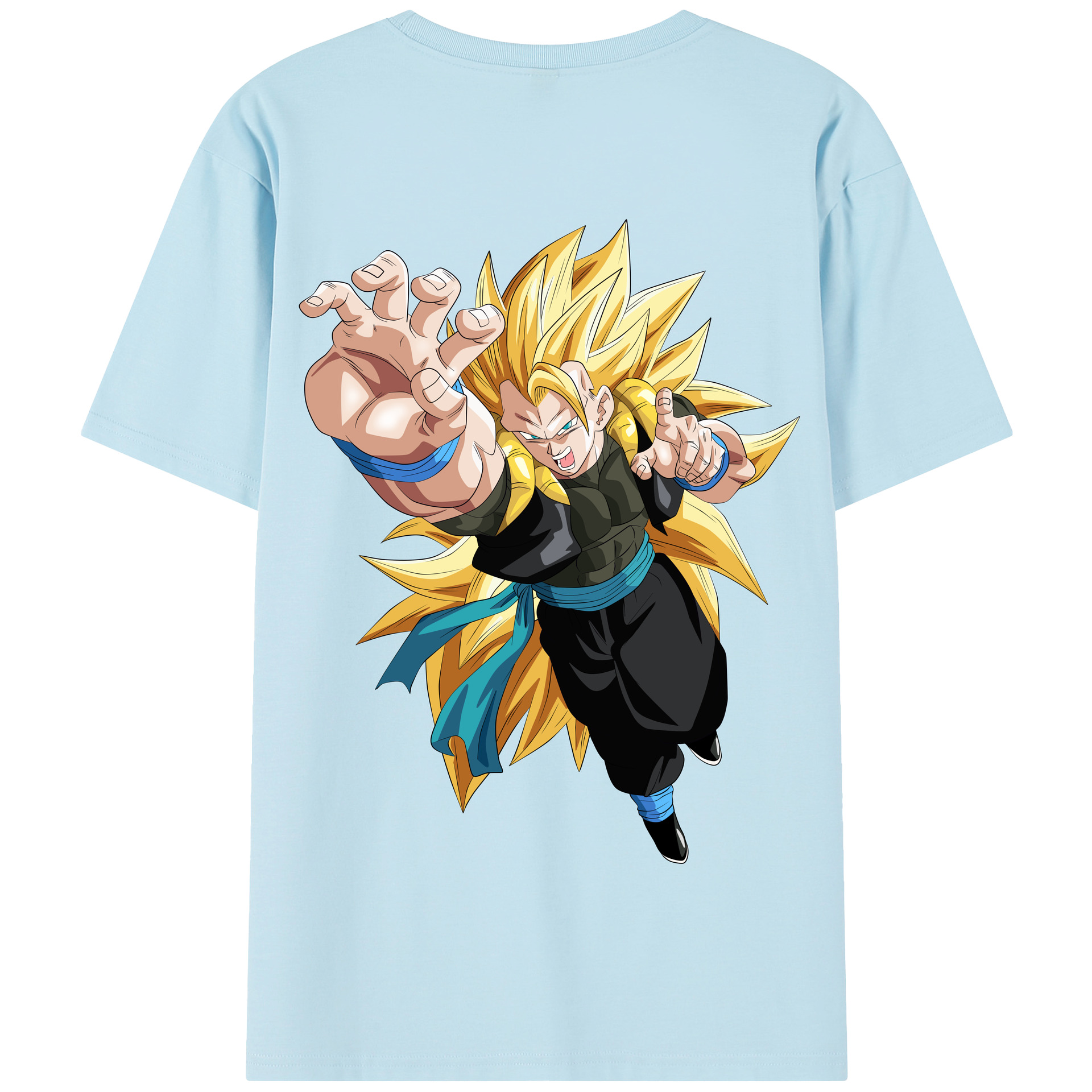 （画像用） ドラゴンボール ベジータ四世（Bejīta Yonsei）DRAGON BALL Vegeta IV 綿100％半袖Tシャツ（背面プリント）